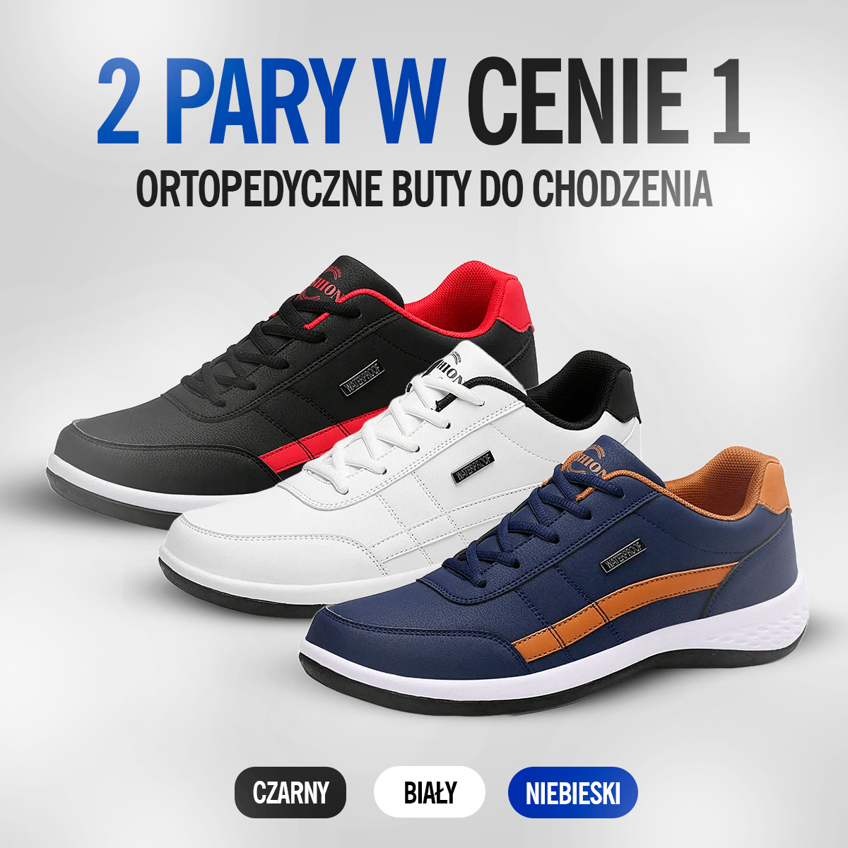 2 Pary w Cenie 1 – OrthoX Ortopedyczne Buty do Chodzenia